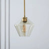Calarbo™ Meriall - Hanging Glass Pendant Lamp Clear Small - 9" x 8.5" Light