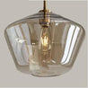 Calarbo™ Meriall - Hanging Glass Pendant Lamp Cognac Large - 15" x 10" Light