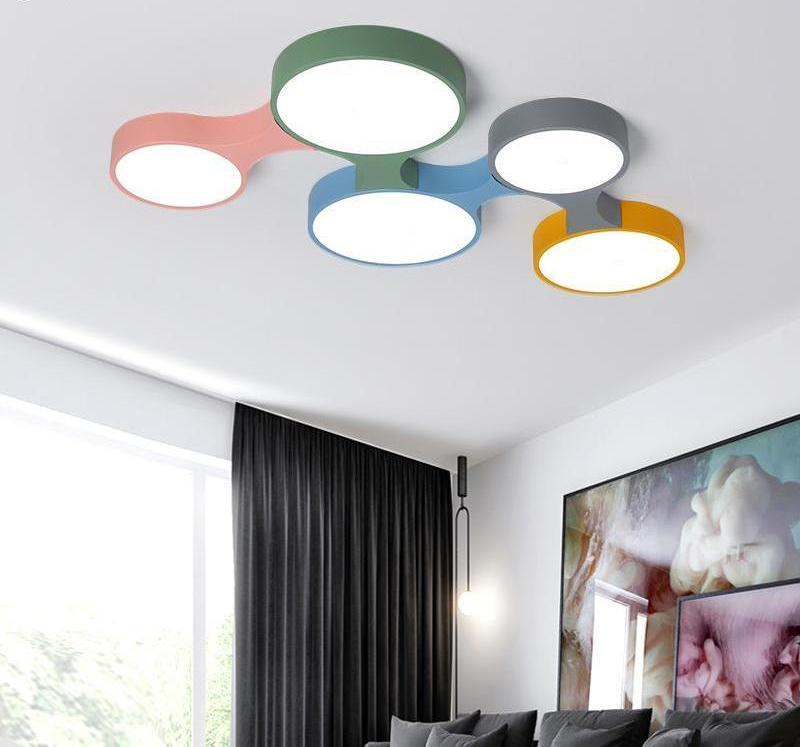 Calarbo™ Cogs - Modern Nordic Colorful Ceiling Light 5 Lamps - 37" Light