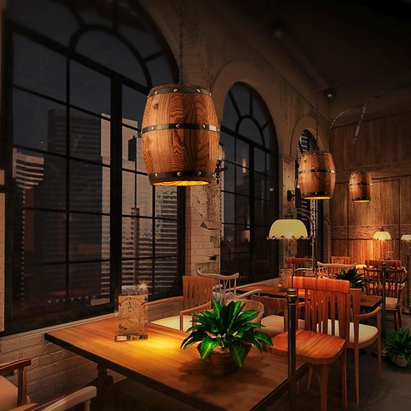 Calarbo™ Erato - Hanging Wooden Wine Barrel Light Light