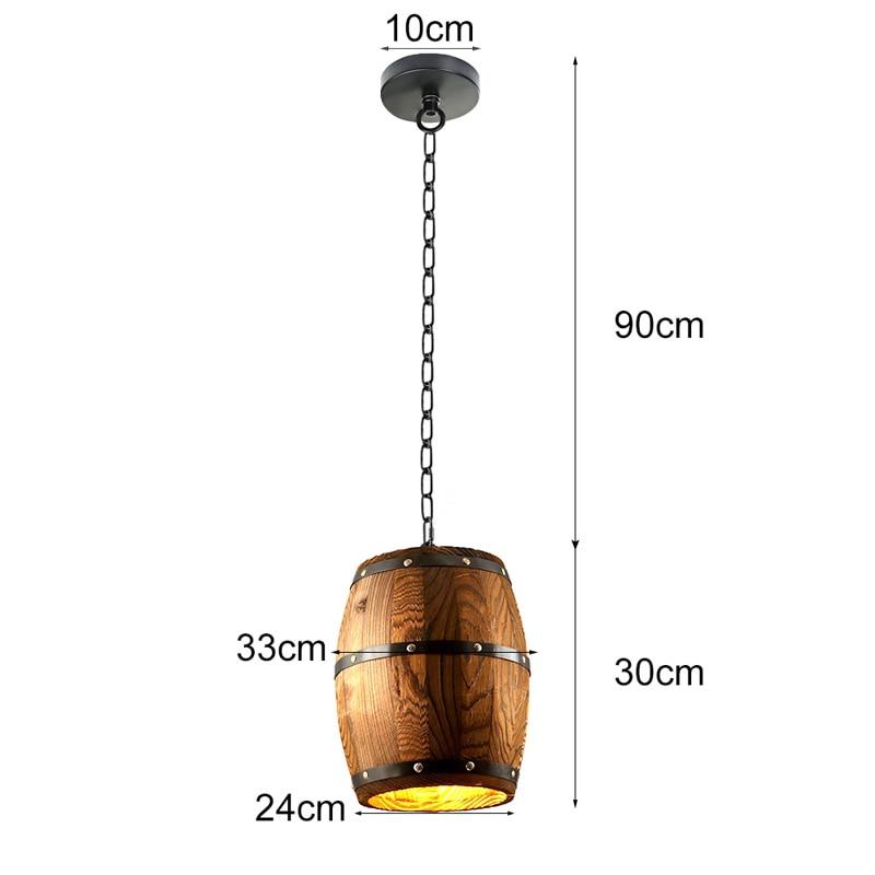 Calarbo™ Erato - Hanging Wooden Wine Barrel Light Light