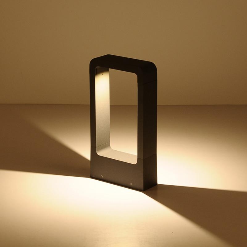 Calarbo™ Breckyn - Modern Black Frame Garden Light Small - 12" Light