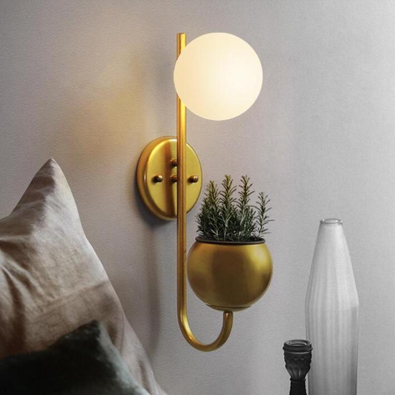 Calarbo™ Hiram - Modern Nordic Planter Lamp Gold Light