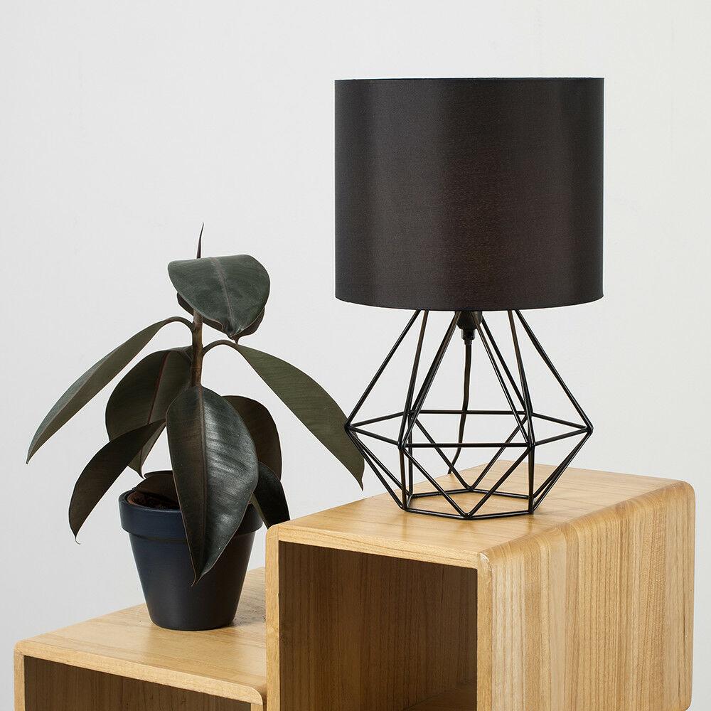 Calarbo™ Duka - Geometric Frame Lamp Black Frame Black Shade Light
