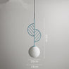 Calarbo™ Cosima - Modern Nordic Pendant Lamp Blue Small - 9" x 27" Light