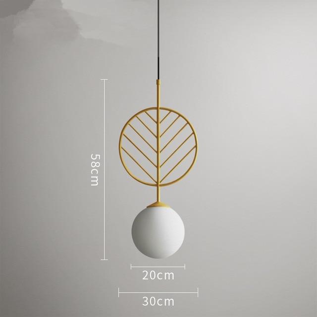 Calarbo™ Cosima - Modern Nordic Pendant Lamp Gold Medium - 12" x 23" Light