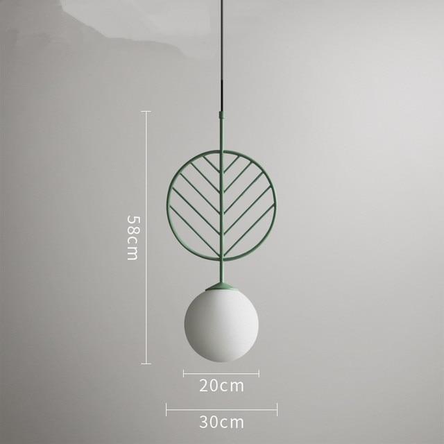 Calarbo™ Cosima - Modern Nordic Pendant Lamp Green Medium - 12" x 23" Light