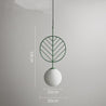 Calarbo™ Cosima - Modern Nordic Pendant Lamp Green Medium - 12" x 23" Light
