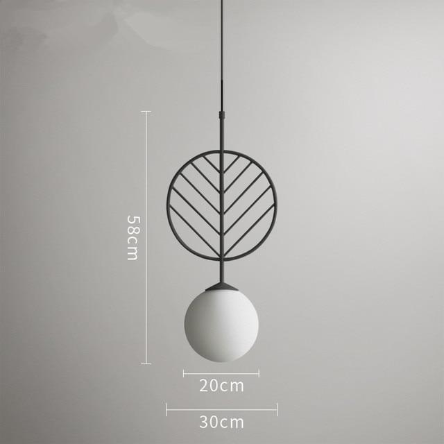 Calarbo™ Cosima - Modern Nordic Pendant Lamp Black Medium - 12" x 23" Light