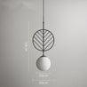 Calarbo™ Cosima - Modern Nordic Pendant Lamp Black Medium - 12" x 23" Light