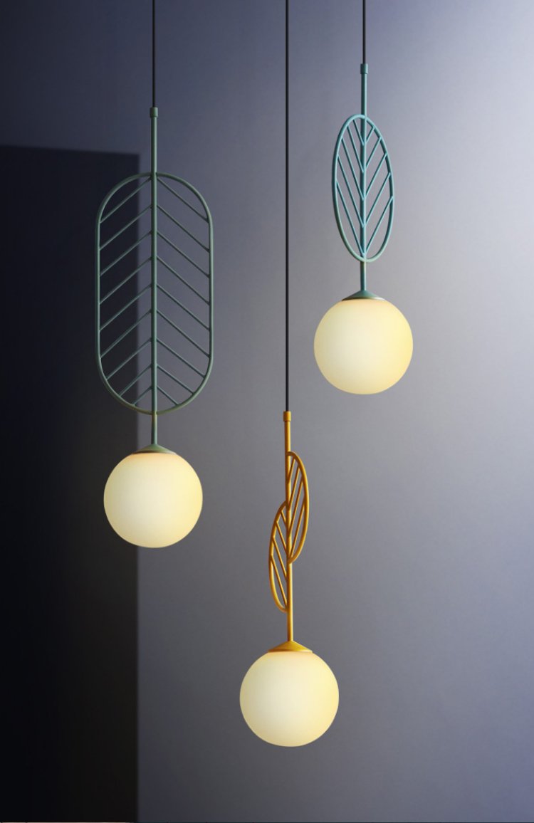 Calarbo™ Cosima - Modern Nordic Pendant Lamp Gold Small - 9" x 27" Light