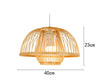 Calarbo™ Calico - Bamboo Pendant Hanging Light Round Lantern 16" x 9" Light