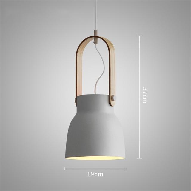 Calarbo™ Petah - Modern Nordic LED Hanging Dome Lights Gray 14.5" x 7.5" Light