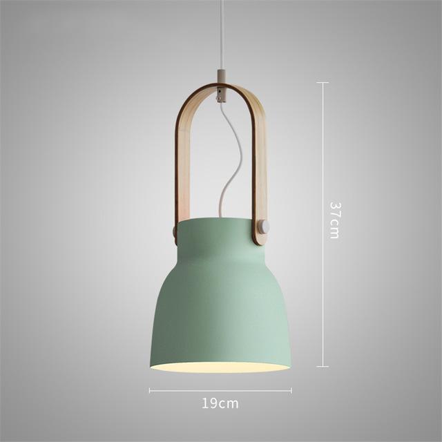 Calarbo™ Petah - Modern Nordic LED Hanging Dome Lights Green 14.5" x 7.5" Light