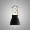 Calarbo™ Petah - Modern Nordic LED Hanging Dome Lights Black 14.5" x 7.5" Light