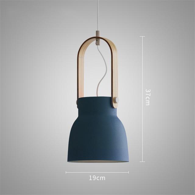Calarbo™ Petah - Modern Nordic LED Hanging Dome Lights Blue 14.5" x 7.5" Light