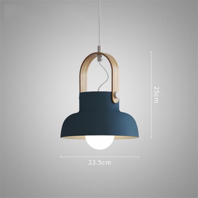 Calarbo™ Petah - Modern Nordic LED Hanging Dome Lights Blue 10" x 9" Light