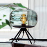 Calarbo™ Adler - Glass Dome Table Lamp Cyan Light