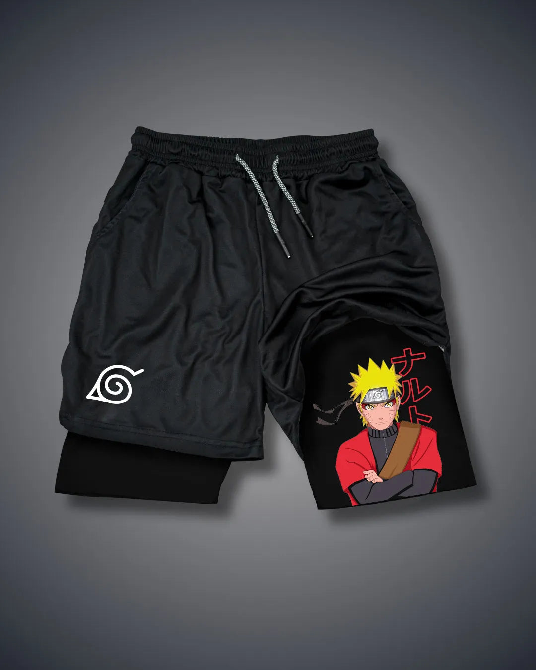 PREMIUM Anime X Gym Training Shorts 🔥⚔️ NARUTO SENNIN Performance shorts