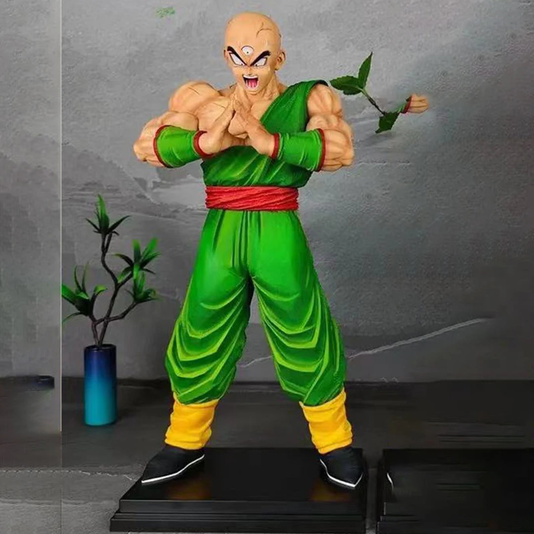 32cm Dragon Ball Anime Figure Tien Shin Han Action Figures Gk Figurine Fight Pvc Statue Collectible Model Ornament Custom Toys Action figure