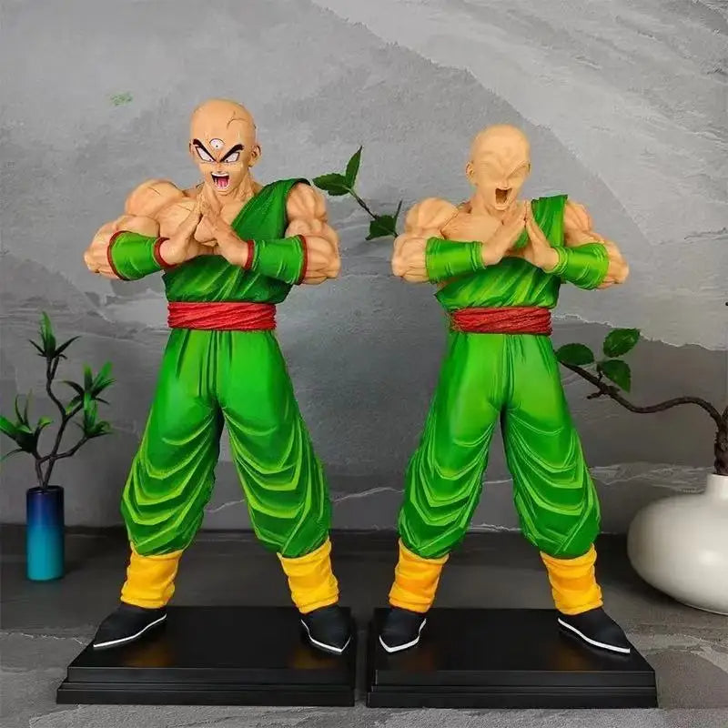 32cm Dragon Ball Anime Figure Tien Shin Han Action Figures Gk Figurine Fight Pvc Statue Collectible Model Ornament Custom Toys Action figure