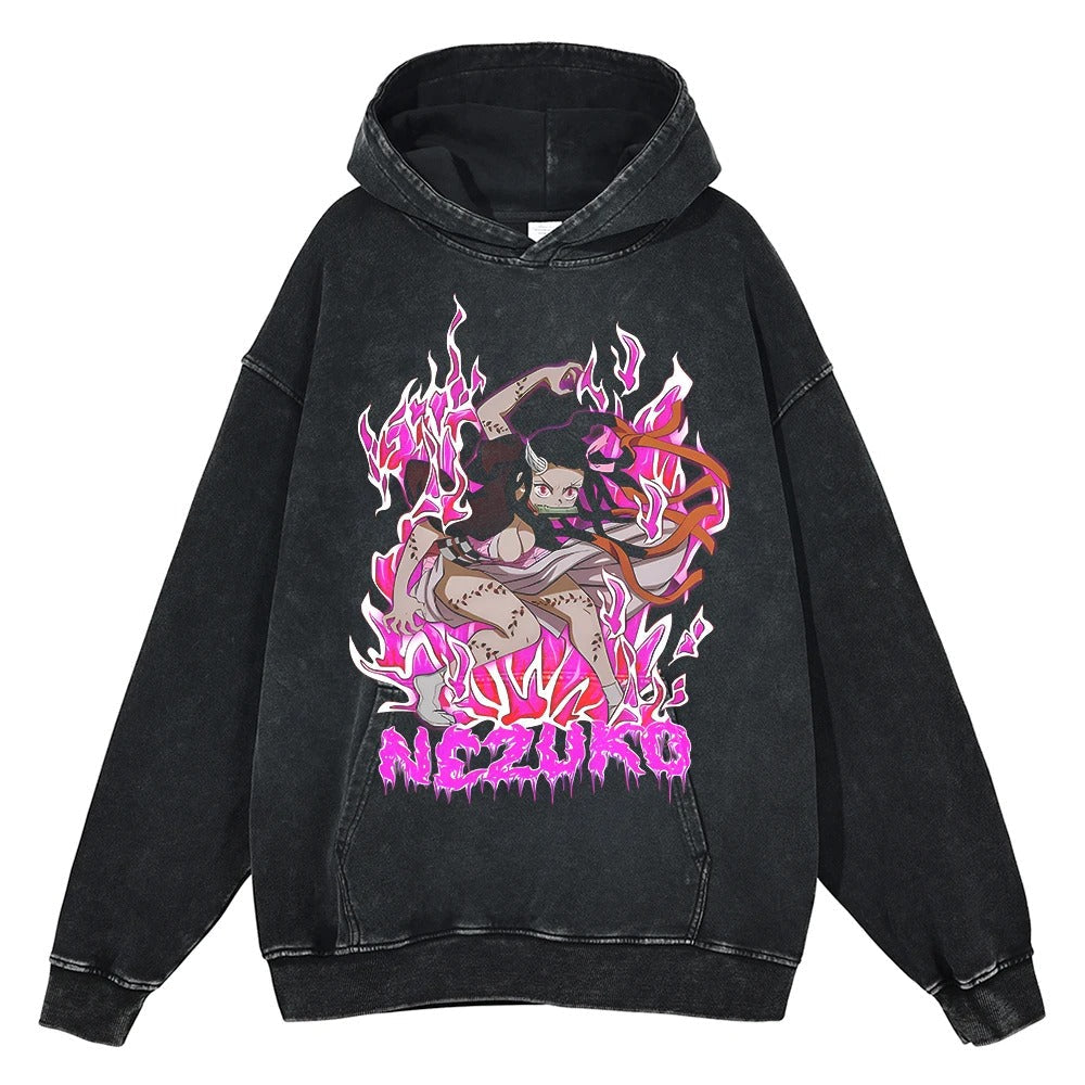 Nezuko Kamado Vintage Hoodie V1 Vintage Hoodies