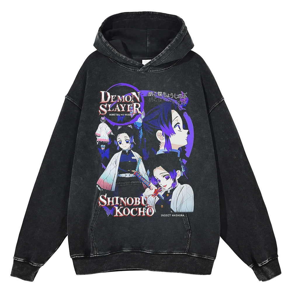 Shinobu Kocho Vintage Hoodie V1 Vintage Hoodies