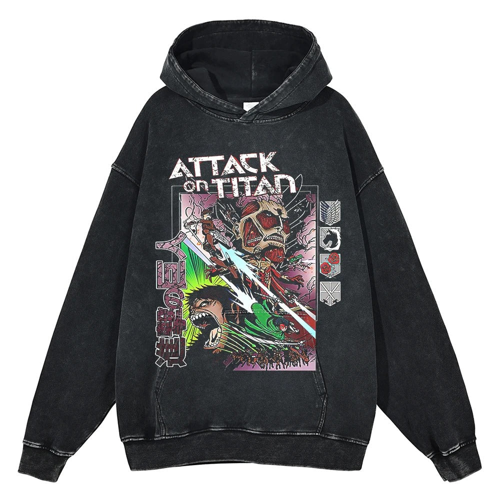 Attack on Titan Vintage Hoodie V3 Vintage Hoodies
