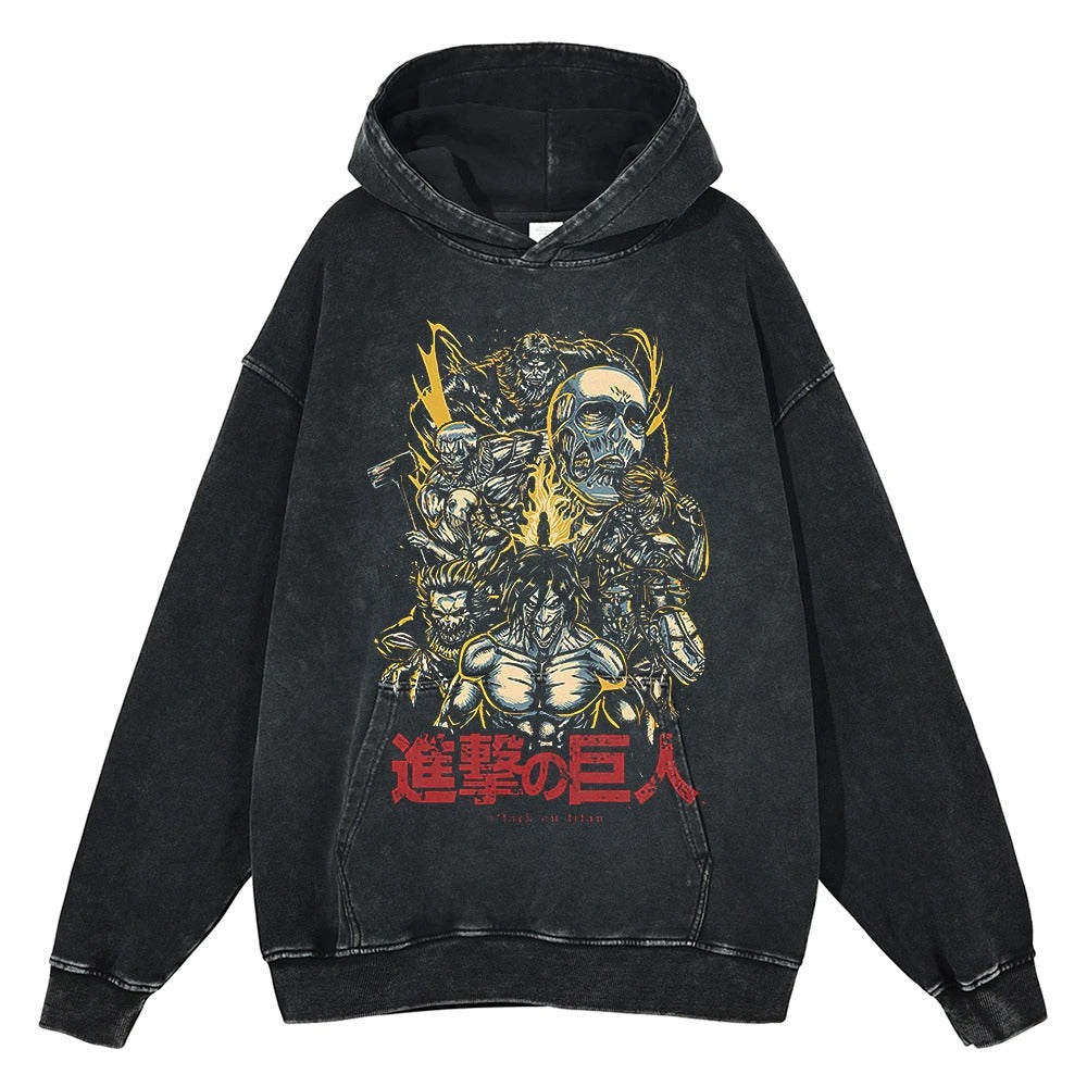 Attack on Titan Vintage Hoodie V2 Vintage Hoodies