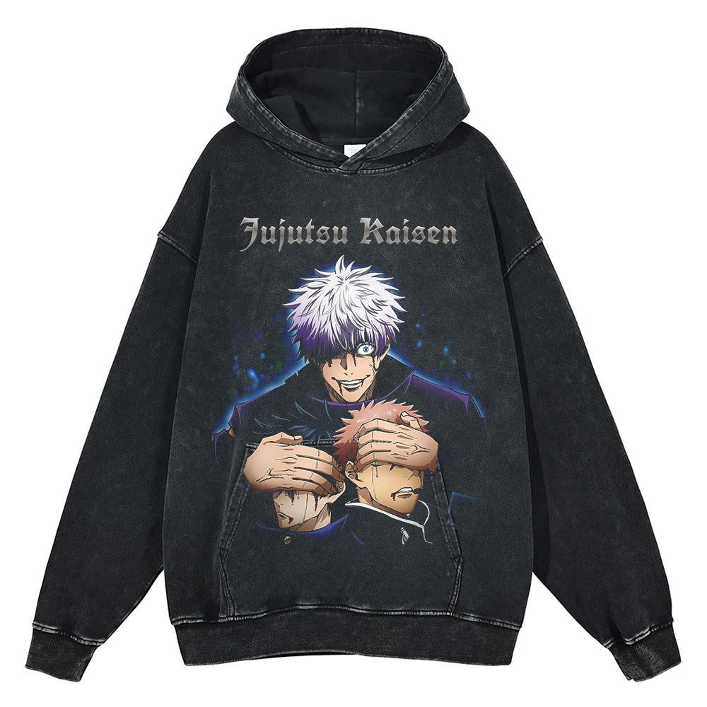 Jujutsu Kaisen Vintage Hoodie V4 Vintage Hoodies