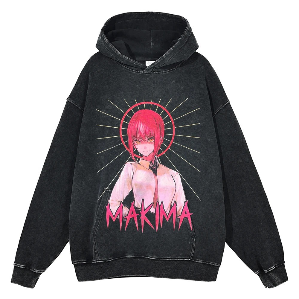 Makima Vintage Hoodie V1 Vintage Hoodies
