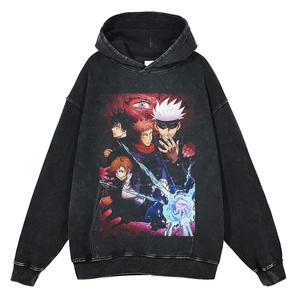 Jujutsu Kaisen Vintage Hoodie V2 Vintage Hoodies