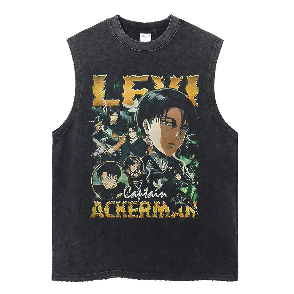 Levi Ackerman Vintage Tank Top V3 Tank Tops
