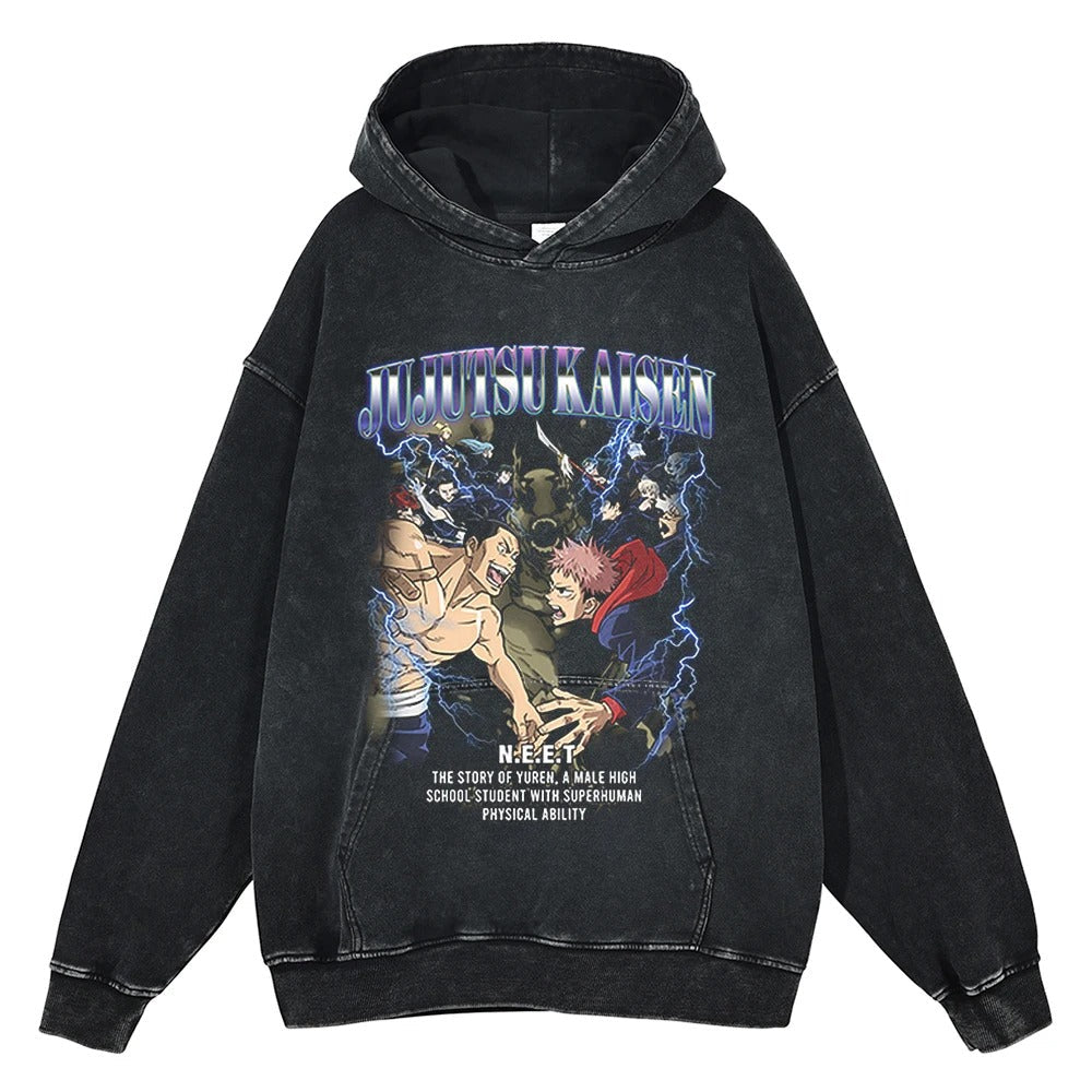 Jujutsu Kaisen Vintage Hoodie V3 Vintage Hoodies