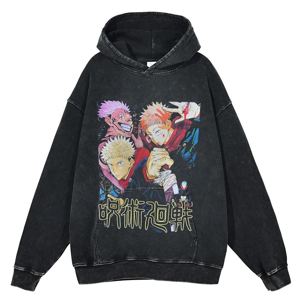 Jujutsu Kaisen Vintage Hoodie V1 Vintage Hoodies