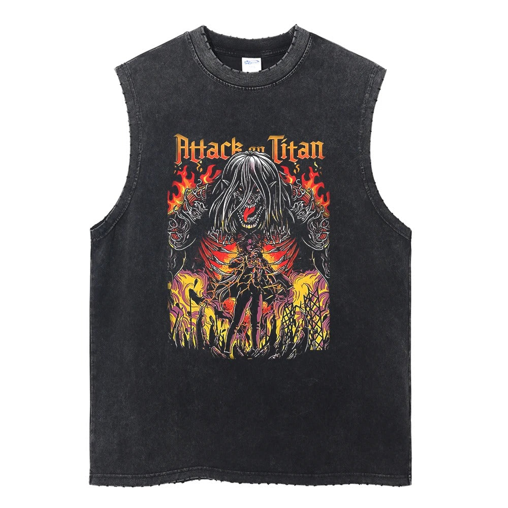 Attack on Titan Vintage Tank Top V1 Tank Tops