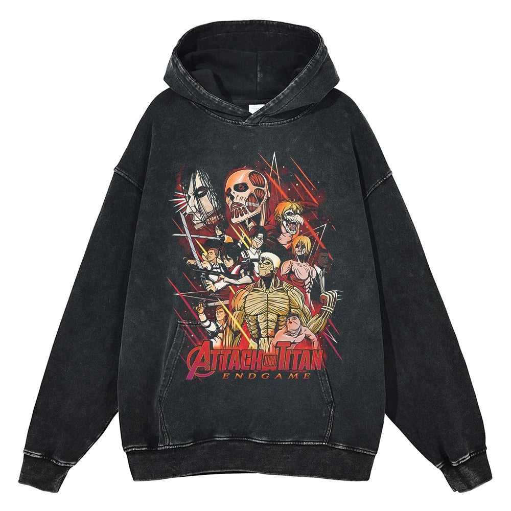 Attack on Titan Vintage Hoodie V4 Vintage Hoodies