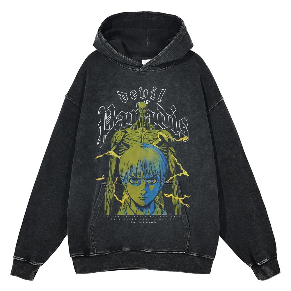 Armin Arlert Vintage Hoodie V1 Vintage Hoodies