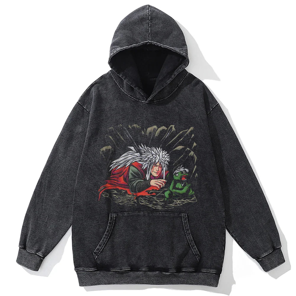 Jiraya Vintage Hoodie V1 Vintage Hoodies