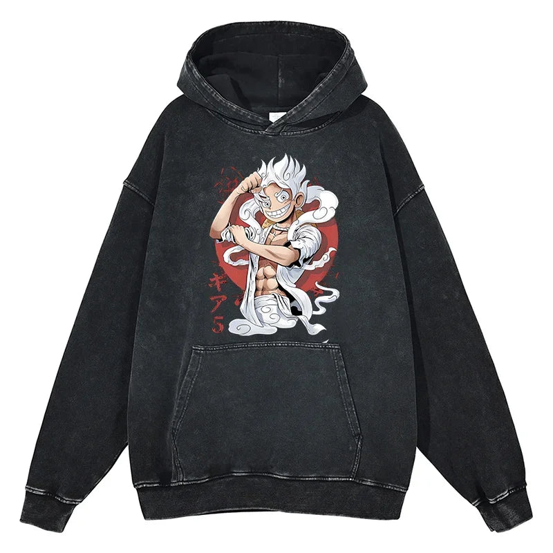 Monkey D Luffy Vintage Hoodie V3 Vintage Hoodies