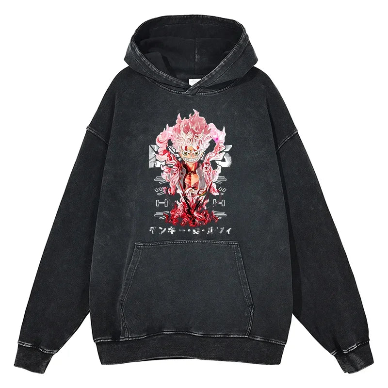 Monkey D Luffy Vintage Hoodie V2 Vintage Hoodies