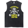 Super Saiyan Vintage Tank Top V2 Tank Tops