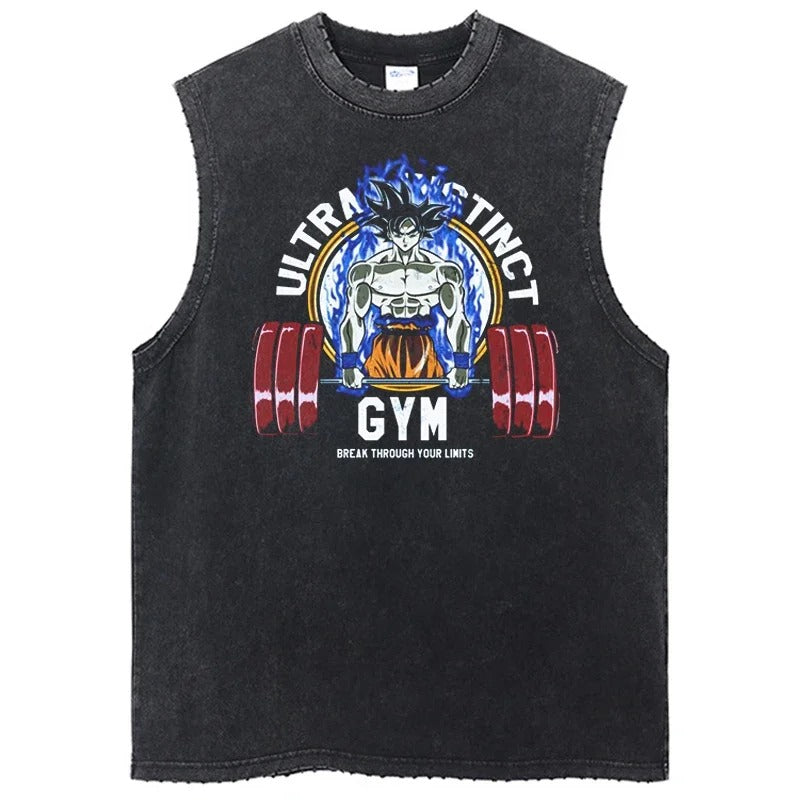 Goku Vintage Tank Top V4 Tank Tops