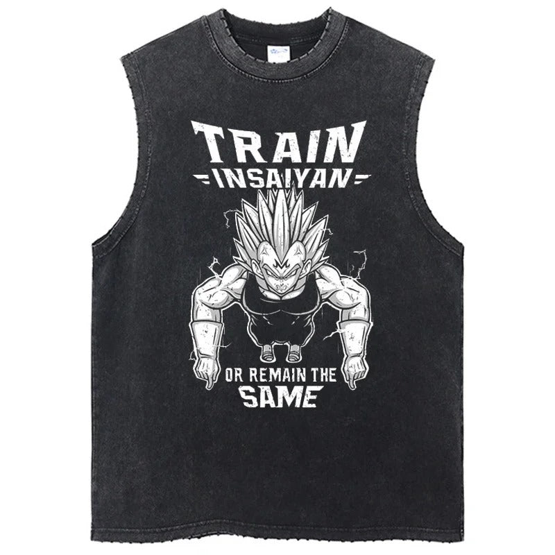 Super Saiyan Vintage Tank Top V5 Tank Tops