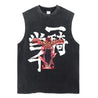 Yujiro Hanma "The Ogre" Vintage Tank Top Tank Tops