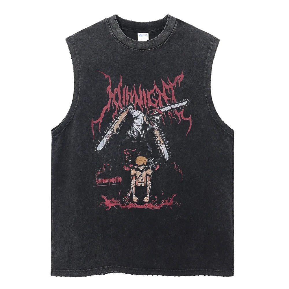 Chainsaw Man Vintage Tank Top V3 Tank Tops