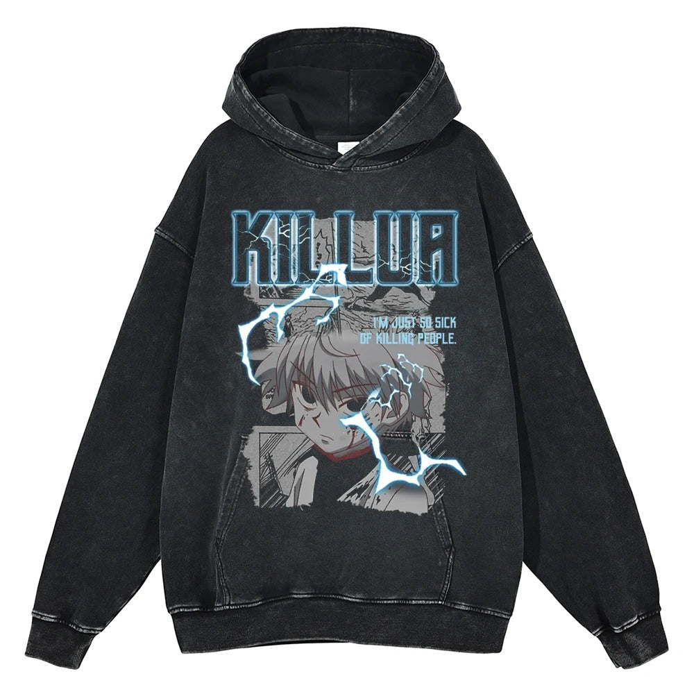 Killua Vintage Hoodie V2 Vintage Hoodies