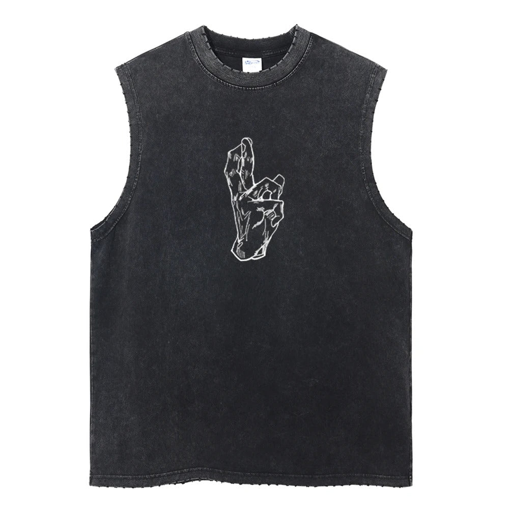 Gojo Sixth Eye Vintage Tank Top Tank Tops