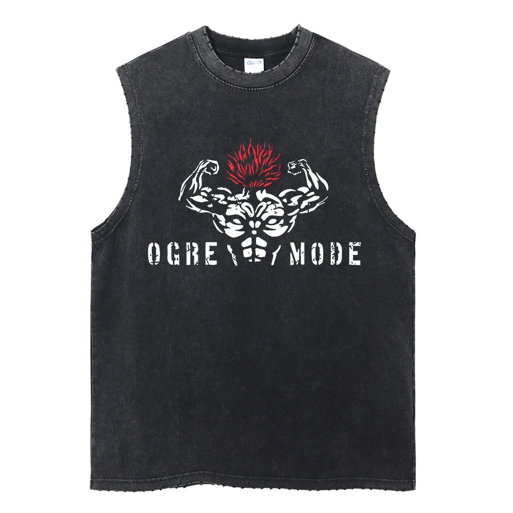 Yujiro Hanma Gym's Vintage Tank Top V3 Tank Tops