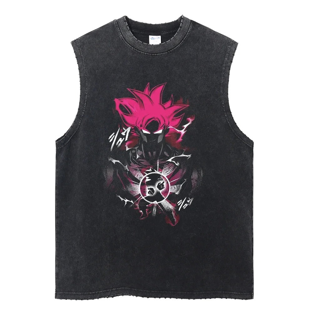 Goku Vintage Tank Top V1 Tank Tops
